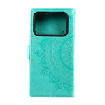 Imprinted Mandala Pattern PU Leather Wallet Stand Case with Strap for Xiaomi Mi 11 Ultra