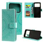 Imprinted Mandala Pattern PU Leather Wallet Stand Case with Strap for Xiaomi Mi 11 Ultra