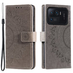 Imprinted Mandala Pattern PU Leather Wallet Stand Case with Strap for Xiaomi Mi 11 Ultra