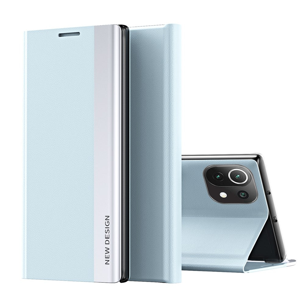 PU Leather Full Protection Cell Phone Stand Case Protective Cover for Xiaomi Mi 11 Lite 4G / 5G  / 11 Lite 5G NE