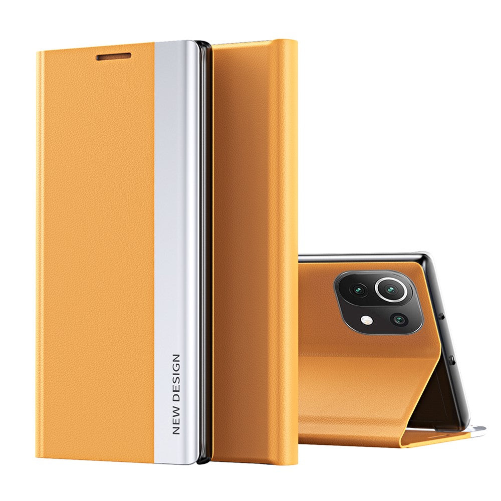 PU Leather Full Protection Cell Phone Stand Case Protective Cover for Xiaomi Mi 11 Lite 4G / 5G  / 11 Lite 5G NE