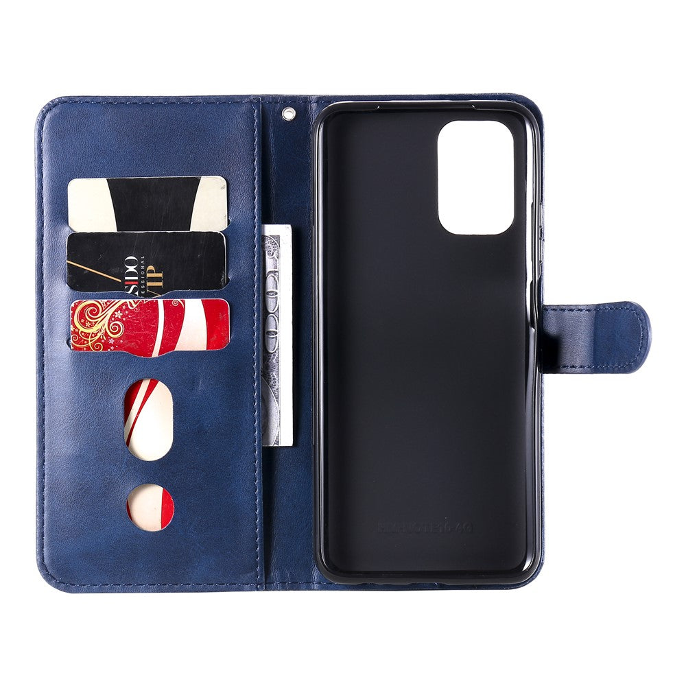 Full Protection Zipper Pocket Leather Wallet Design Phone Case for Xiaomi Poco M3 Pro 4G / 5G / Redmi Note 10 5G/ 10T 5G
