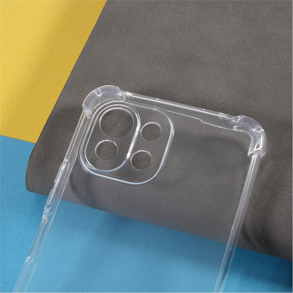 Four Corner Shockproof Flexible TPU Phone Case Protective Cover for Xiaomi Mi 11 Lite 4G/5G//11 Lite 5G NE
