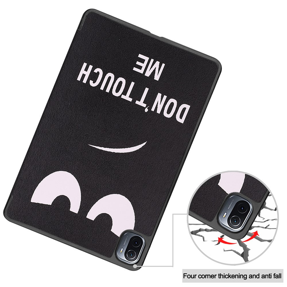 Pattern Printing PU Leather Case for Xiaomi Pad 5/Pad 5 Pro, Tri-Fold Stand Smart Cover with Auto Sleep / Wake