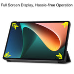 Anti-scratch Shockproof PU Leather Trifold Stand Slim Smart Tablet Cover with Auto Sleep / Wake for Xiaomi Pad 5/Pad 5 Pro