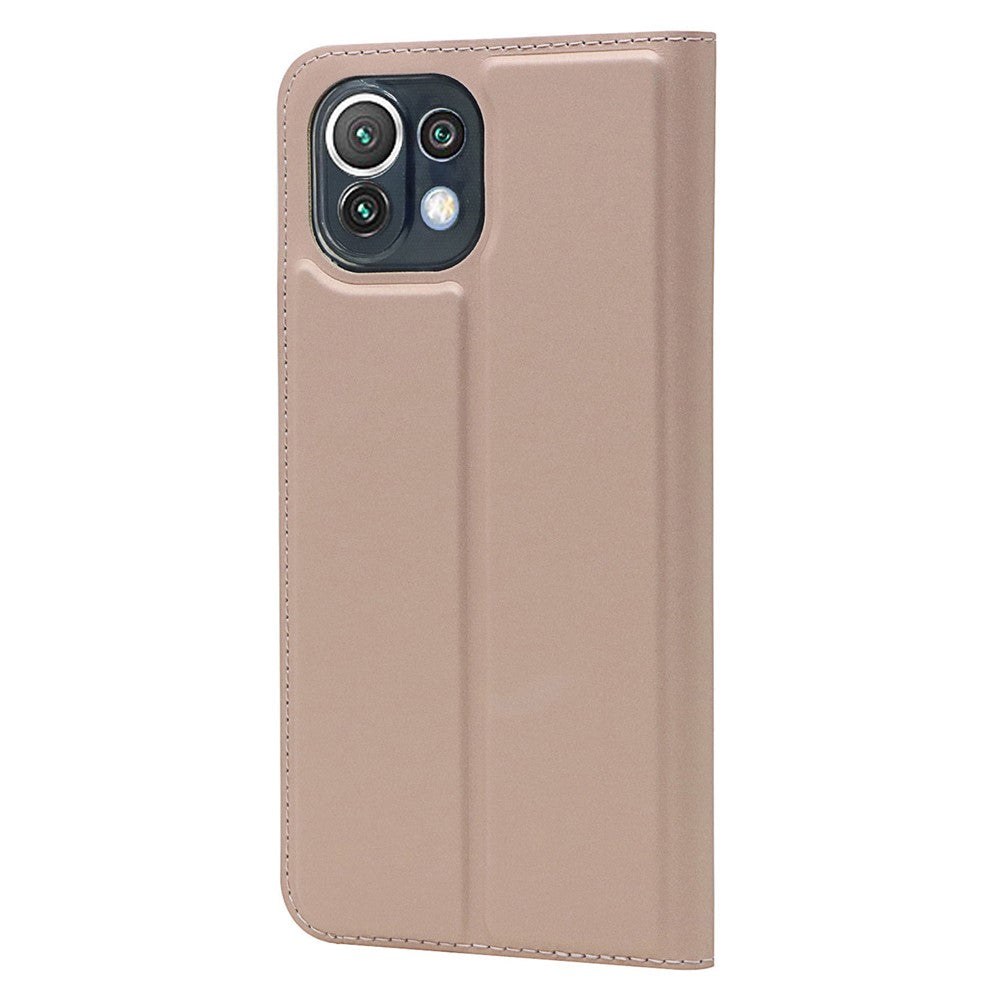 PU Leather Magnetic Design Phone Case with Card Holder for Xiaomi Mi 11 Lite 4G/5G / 11 Lite 5G NE