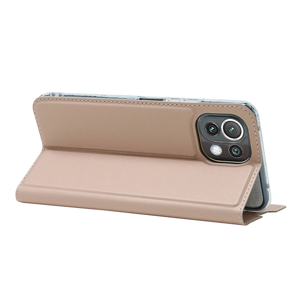 PU Leather Magnetic Design Phone Case with Card Holder for Xiaomi Mi 11 Lite 4G/5G / 11 Lite 5G NE