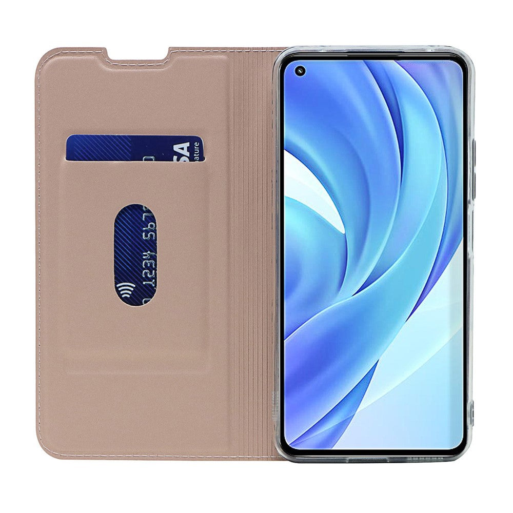 PU Leather Magnetic Design Phone Case with Card Holder for Xiaomi Mi 11 Lite 4G/5G / 11 Lite 5G NE
