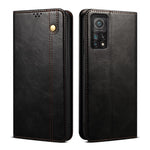 Waxy Crazy Horse Texture Magnetic Auto-absorbed PU Leather Wallet Stand Phone Case Cover for Xiaomi 11T 5G / 11T Pro 5G