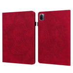 Imprinted Flower Stand Design Leather Tablet Cover Case with Card Slots for Xiaomi Pad 5/Pad 5 Pro