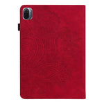 Imprinted Flower Stand Design Leather Tablet Cover Case with Card Slots for Xiaomi Pad 5/Pad 5 Pro