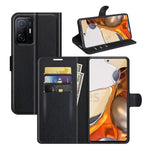Litchitextur Anti-fall Snyggt Flip Läderfodral med Plånboksdesign och Stativ för Xiaomi 11T 5G / 11T Pro 5G