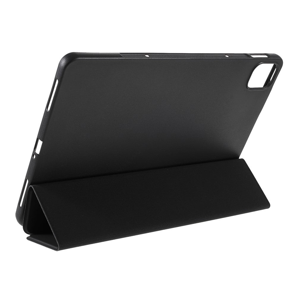 For Xiaomi Pad 5/ Pad 5 Pro Lightweight Slim PU Tablet Case Matte TPU Trifold Stand Cover with Auto Wake/Sleep