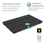 For Xiaomi Pad 5/ Pad 5 Pro Lightweight Slim PU Tablet Case Matte TPU Trifold Stand Cover with Auto Wake/Sleep