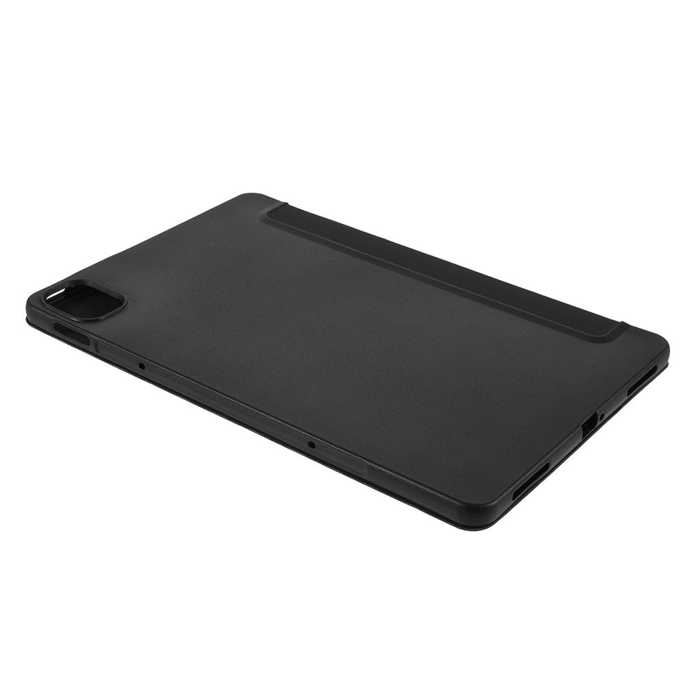 For Xiaomi Pad 5/ Pad 5 Pro Lightweight Slim PU Tablet Case Matte TPU Trifold Stand Cover with Auto Wake/Sleep