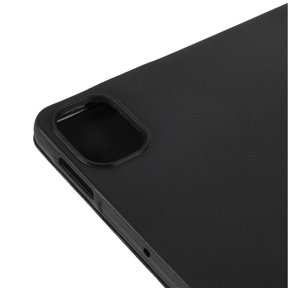 For Xiaomi Pad 5/ Pad 5 Pro Lightweight Slim PU Tablet Case Matte TPU Trifold Stand Cover with Auto Wake/Sleep