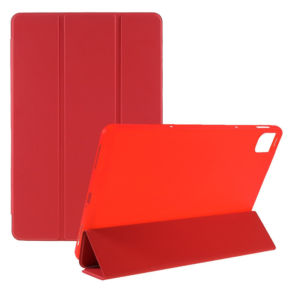 For Xiaomi Pad 5/ Pad 5 Pro Lightweight Slim PU Tablet Case Matte TPU Trifold Stand Cover with Auto Wake/Sleep