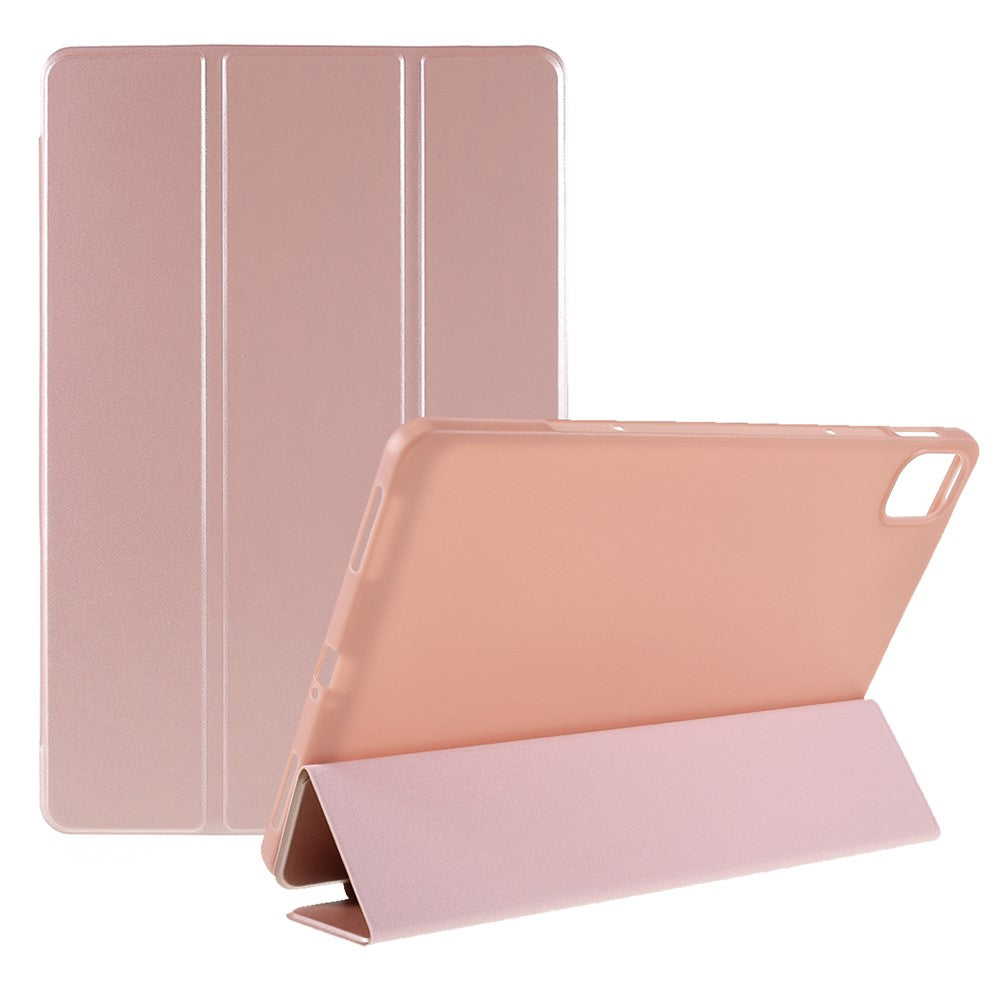 For Xiaomi Pad 5/ Pad 5 Pro Lightweight Slim PU Tablet Case Matte TPU Trifold Stand Cover with Auto Wake/Sleep