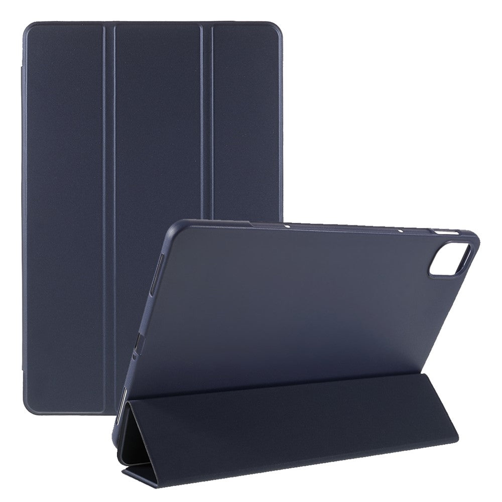 For Xiaomi Pad 5/ Pad 5 Pro Lightweight Slim PU Tablet Case Matte TPU Trifold Stand Cover with Auto Wake/Sleep