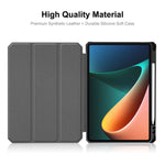 ENKAY HAT PRINCE Stylish Anti-Fall Auto Wake/Sleep Tri-fold Stand PU Leather + TPU Tablet Case Shell with Pen Slot for Xiaomi Pad 5/5 Pro