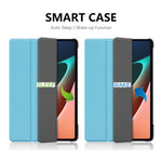 ENKAY HAT PRINCE Light Slim Anti-Fall Tri-fold Stand PU Leather + PC Tablet Case Cover with Auto Wake/Sleep Function for Xiaomi Pad 5/5 Pro