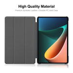 ENKAY HAT PRINCE Light Slim Anti-Fall Tri-fold Stand PU Leather + PC Tablet Case Cover with Auto Wake/Sleep Function for Xiaomi Pad 5/5 Pro