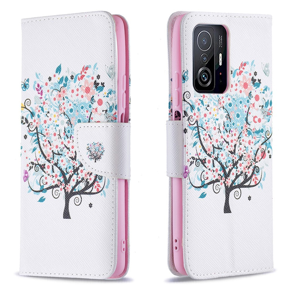 Pattern Printing Wallet Stand Leather Phone Flip Case Protective Cover for Xiaomi 11T / 11T Pro
