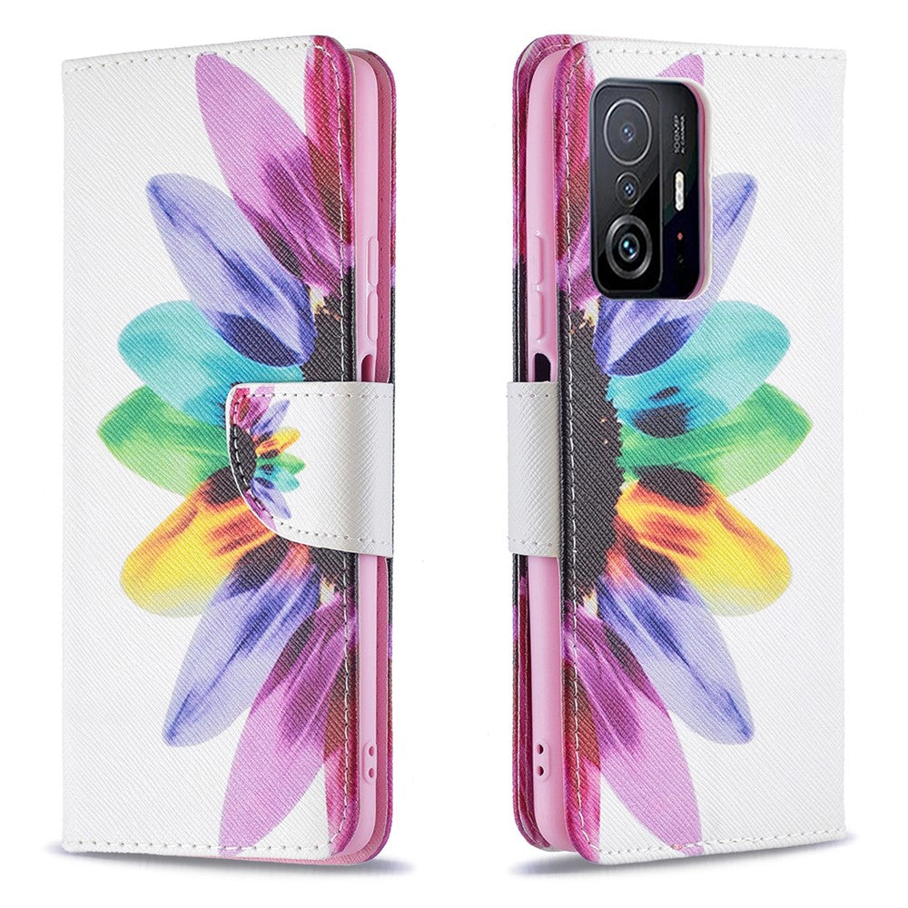 Pattern Printing Wallet Stand Leather Phone Flip Case Protective Cover for Xiaomi 11T / 11T Pro