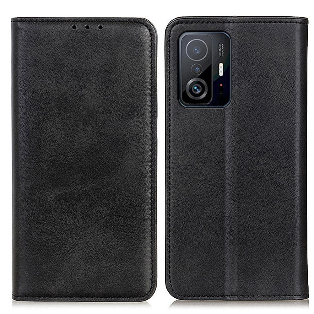 Delat läder, självabsorberande, fallskyddande, stötsäkert plånboksfodral för Xiaomi 11T/11T Pro