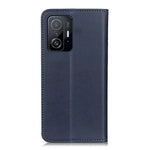 Split Leather Auto-absorbed Anti-drop Shockproof Wallet Stand Phone Cover for Xiaomi 11T/11T Pro