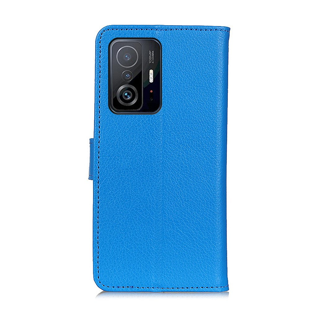 Classic Litchi Texture Anti-Drop Anti-Shock Wallet Stand Leather Phone Case Cover for Xiaomi 11T/11T Pro