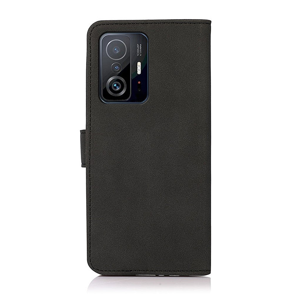 KHAZNEH Allround Skyddande Läder Plånboksfodral med Stativ Flipfodral för Xiaomi 11T/11T Pro