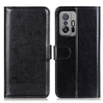 Crazy Horse Texture Folio Flip Leather Wallet Case Shockproof Phone Stand Cover for Xiaomi 11T / 11T Pro