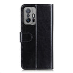 Crazy Horse Texture Folio Flip Leather Wallet Case Shockproof Phone Stand Cover for Xiaomi 11T / 11T Pro