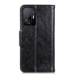 Nappa Texture Wallet Stand Fit Split Leather Flip Phone Protective Shell for Xiaomi 11T / 11T Pro