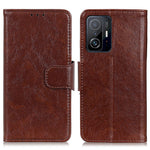 Nappa Texture Wallet Stand Fit Split Leather Flip Phone Protective Shell for Xiaomi 11T / 11T Pro
