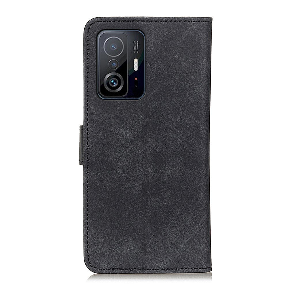 KHAZNEH Plånboksfodral i läder i vintagestil med stativdesign för Xiaomi 11T Pro / 11T