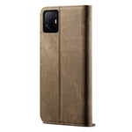 Jeans Cloth Texture Auto-absorbed Full Body Protection Stylish Wallet Design Leather Phone Case with Stand for Xiaomi 11T Pro