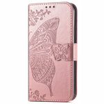 Imprinting Butterfly Flower Pattern Wallet Stand Phone Case Leather Cover for Xiaomi 11T / 11T Pro