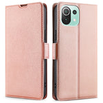 Stand Card Holder Design Ultra-thin Magnetic Clasp Leather Phone Cover Protector for Xiaomi Mi 11 Lite 4G/5G/11 Lite 5G NE
