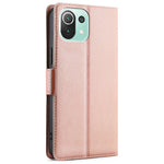 Stand Card Holder Design Ultra-thin Magnetic Clasp Leather Phone Cover Protector for Xiaomi Mi 11 Lite 4G/5G/11 Lite 5G NE