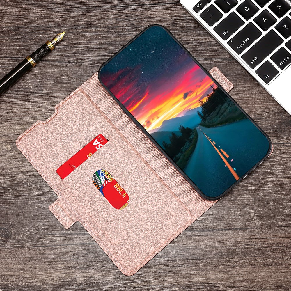 Stand Card Holder Design Ultra-thin Magnetic Clasp Leather Phone Cover Protector for Xiaomi Mi 11 Lite 4G/5G/11 Lite 5G NE