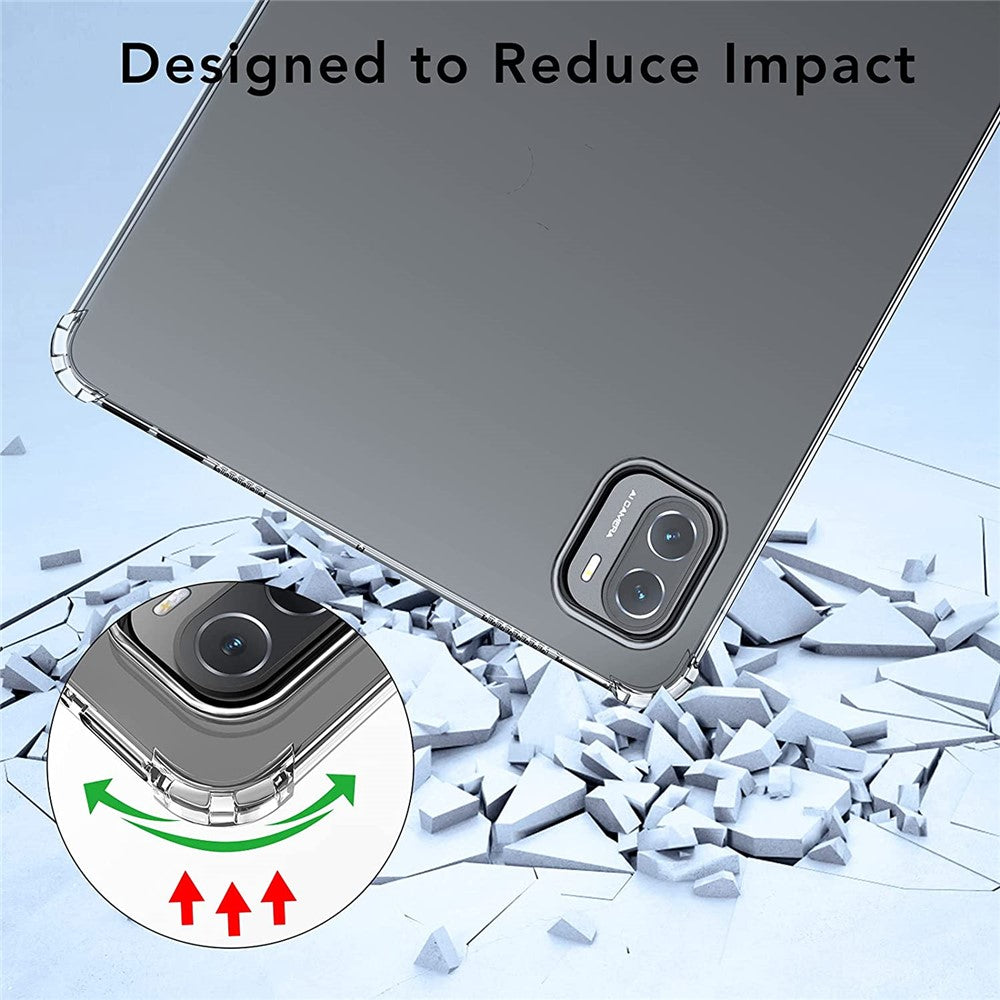 Four-Corner Airbag Shock Absorption Transparent TPU Protective Cover for Xiaomi Pad 5 / Pad 5 Pro