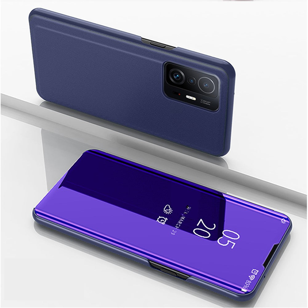 Xiaomi 11T / 11T Pro flip-læderetui med stander og fuld kropsbeskyttelse til mobiltelefon