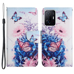 Pattern Printing Leather Protection Phone Case Wallet Stand Cover with Lanyard for Xiaomi 11T / 11T Pro