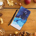 Pattern Printing Stand Wallet Design Protective Leather Case Phone Cover with Lanyard for Xiaomi 11T/11T Pro
