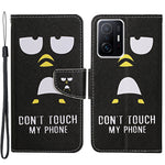Pattern Printing PU Leather Phone Stand Wallet Case Protective Cover with Wrist Strap for Xiaomi 11T/11T Pro