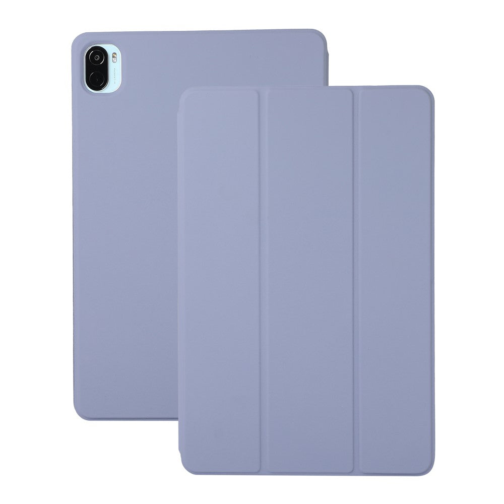 Hard PC + PU Leather Auto-Absorbed Trifold Stand Light Slim Tablet Cover Shell for Xiaomi Pad 5/5 Pro