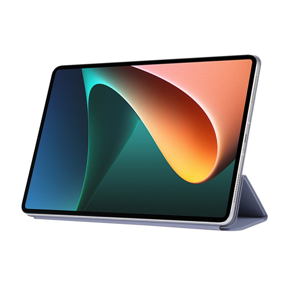 Hard PC + PU Leather Auto-Absorbed Trifold Stand Light Slim Tablet Cover Shell for Xiaomi Pad 5/5 Pro