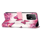 3D Pattern Printing Card Slots Shockproof Leather Case Wallet Stand Cover with Wrist Strap for Xiaomi 11T / 11T Pro